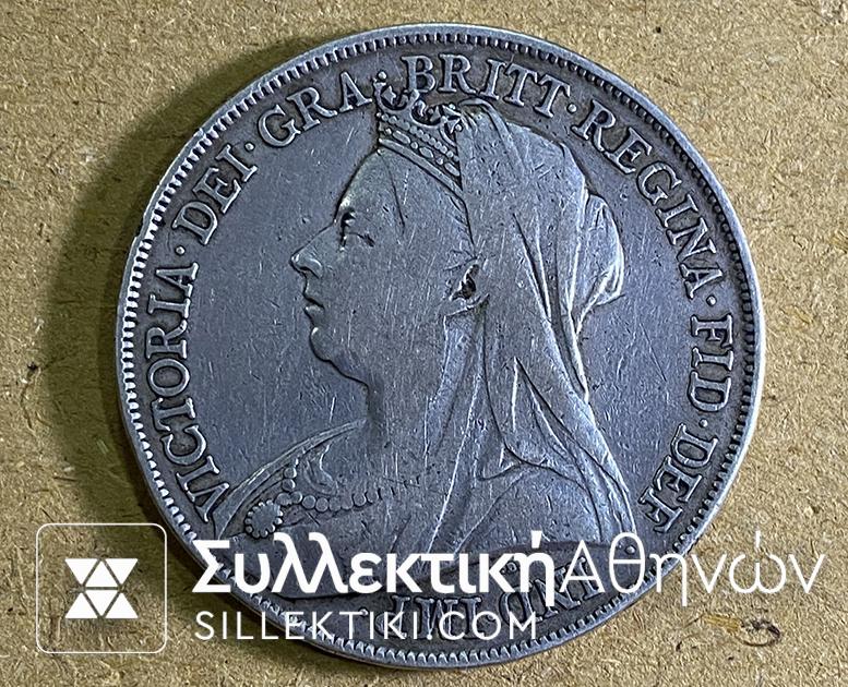 GR. BRITAIN Crown 1899 VF++